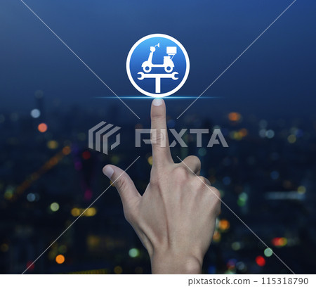 Business repair motorcycle service concept 115318790