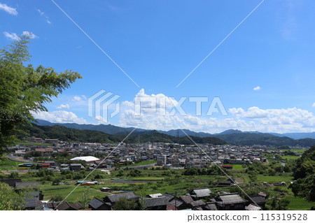 從山上的青龍寺看到八津的夏日街景 115319528