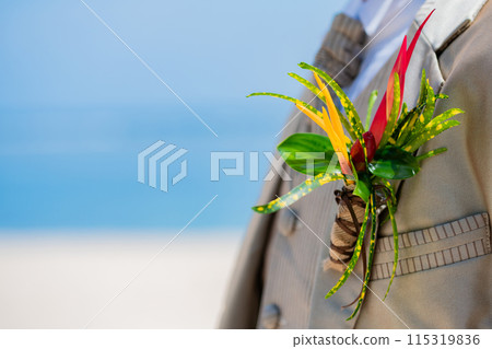 新郎胸花的圖像 115319836