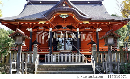 Autumn at Iikaoka Hachimangu Shrine in Ichihara City, Chiba Prefecture Autumn at Iikaoka Hachimangu Shrine in Ichihara City, Chiba Prefecture 115319971
