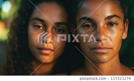 Mother-Daughter Duo: Passion for Soccer 115321274