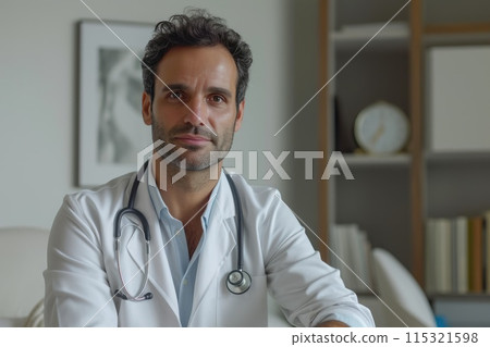 Thoughtful Brazilian Doctor Contemplating Patient Care Thoughtful Brazilian Doctor Contemplating Patient Care 115321598