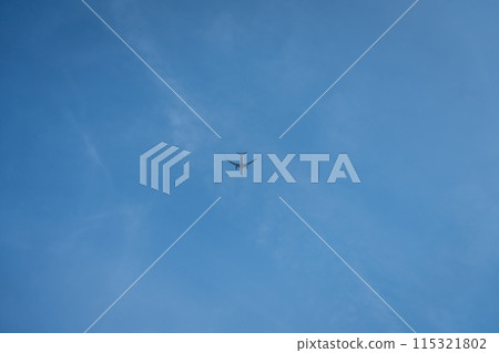 Planes flying over Kawaguchi 115321802