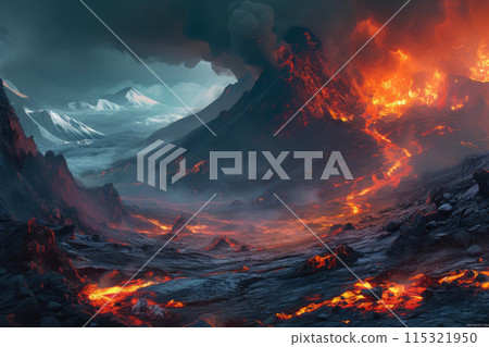 Ephemeral Inferno: The Dance of Elemental Fury Ephemeral Inferno: The Dance of Elemental Fury 115321950