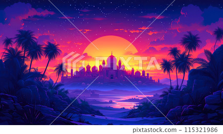 Surreal Arabian Nights: Desert Palace Surreal Arabian Nights: Desert Palace 115321986
