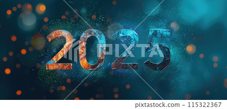 Trendy 2025 Lettering Concept Trendy 2025 Lettering Concept 115322367