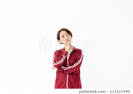 穿著球衣的女人擔心 115322440