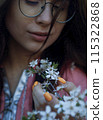 cute girl in the garden 115322868