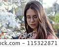 cute face spring portrait 115322871