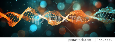 DNA基因螺旋体图片 115323559