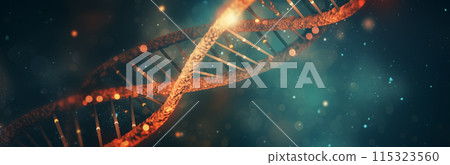 DNA基因螺旋体图片 115323560