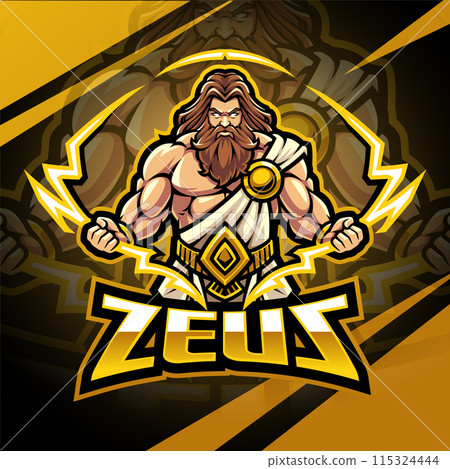 Zeus esport mascot logo design Zeus esport mascot logo design 115324444