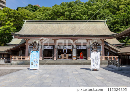 The main hall of Terukuni Shrine The main hall of Terukuni Shrine 115324895
