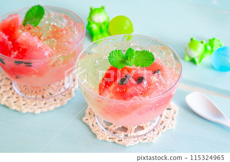 Homemade watermelon jelly 115324965