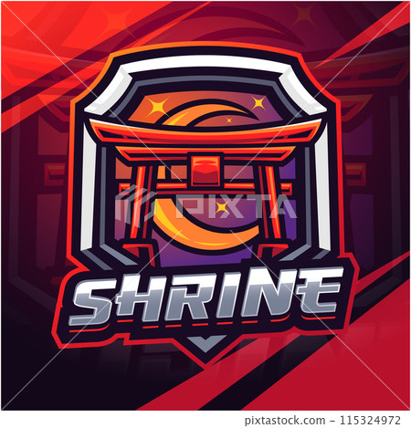 Shrine esport mascot logo design Shrine esport mascot logo design 115324972
