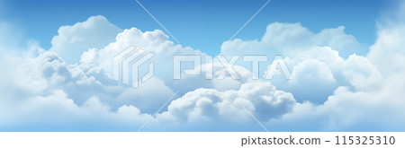 Beautiful blue sky and white clouds pictures 115325310