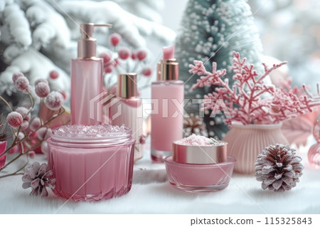 Luxury product cosmetic packaging with background 115325843