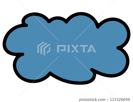 Cloud Emoji Symbol. Illustration Design Art. Cloud Emoji Symbol. Illustration Design Art. 115326699