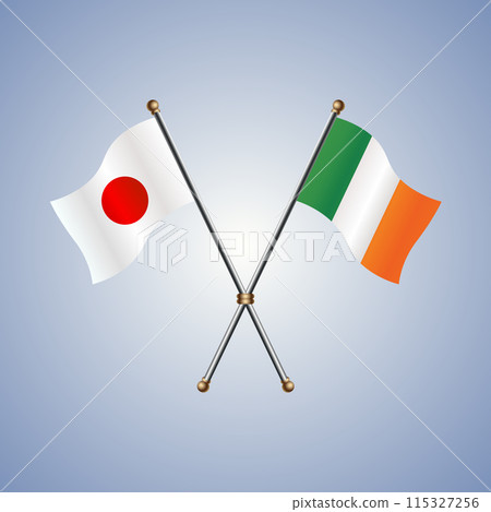 Japan and Ireland flags relations Japan and Ireland flags relations 115327256