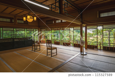 Indoor view of Seienkaku, Kakubuen Garden, Yamagata 115327389