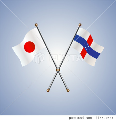 Japan and Netherlands Antilles flags relations Japan and Netherlands Antilles flags relations 115327673