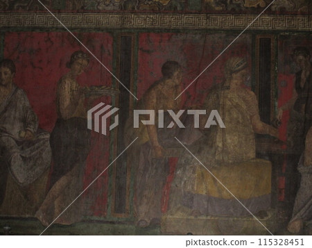 Ancient ruins destroyed by the eruption of Mount Vesuvius: Pompeii, Villa of the Mysteries Ancient ruins destroyed by the eruption of Mount Vesuvius: Pompeii, Villa of the Mysteries 115328451