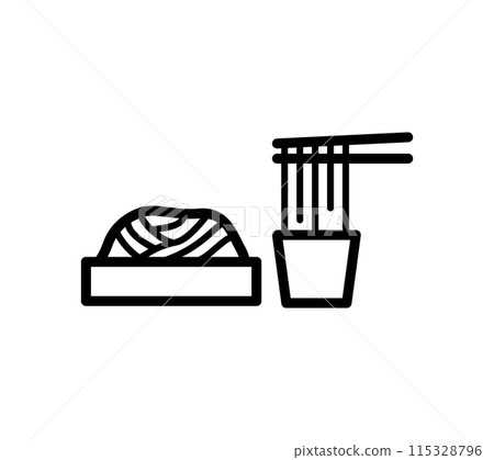 Simple soba illustration Simple soba illustration 115328796