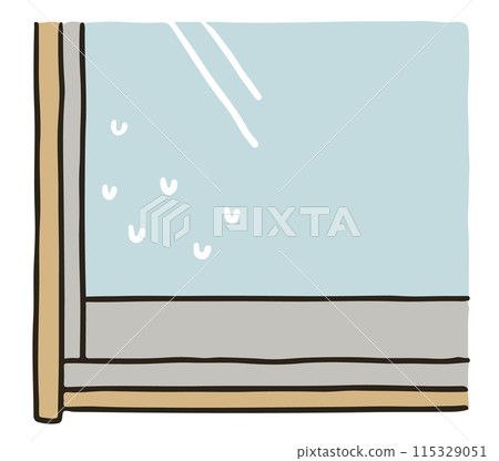 Condensation on the window Condensation on the window 115329051