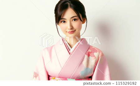 A woman in a kimono 115329192