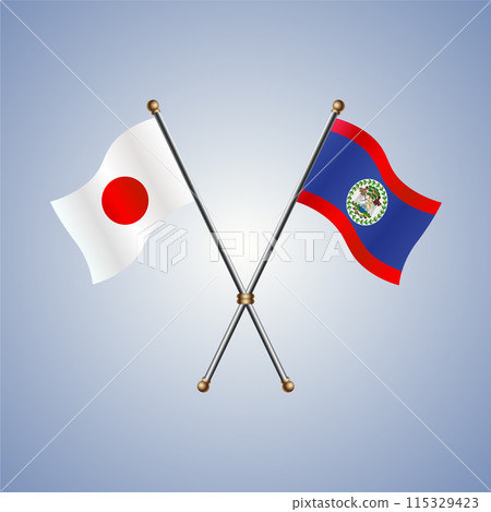 Japan and Belize flags relations 115329423