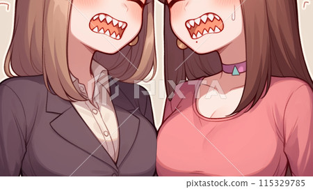 表達憤怒的女性 115329785