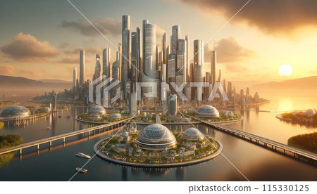 A landscape seen from an airplane A landscape seen from an airplane 115330125