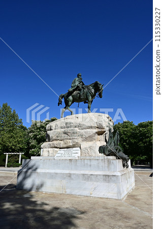 Monument to General Martinez Campos in El Retiro Park in Madrid, Spain. Monument to General Martinez Campos in El Retiro Park in Madrid, Spain. 115330227