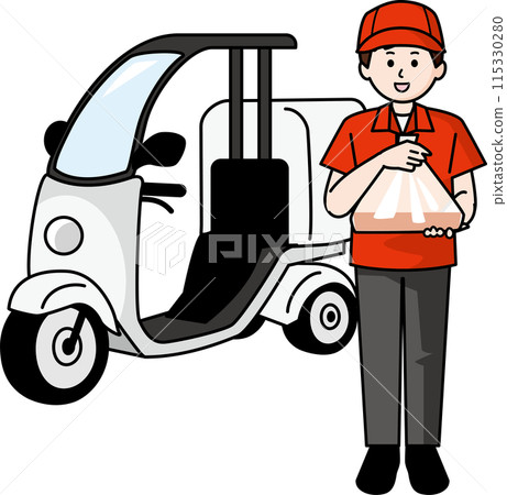 Male staff of home delivery service Male staff of home delivery service 115330280
