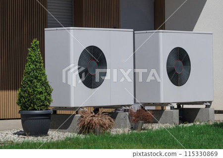 Two Residential Heat Pumps Installation 115330869