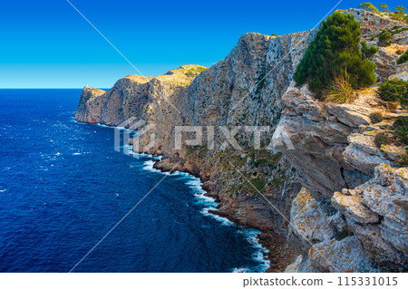 Panoramic view of Cape Formentor. Mallorca, Balearic Islands, Spain 115331015
