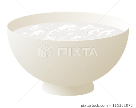 Simple porridge illustration 115331073