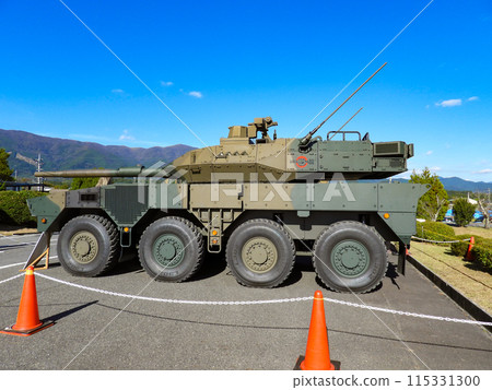 The Ground Self-Defense Force's Type 16 Mobile Combat Vehicle on display 115331300