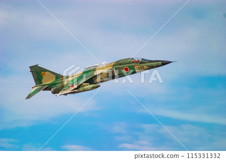 Air Self-Defense Force fighter aircraft F-1 on display 115331332