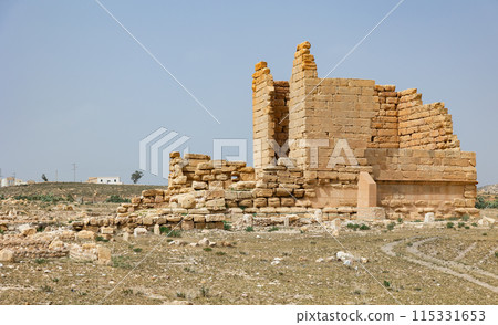 View of Temple unknown in archeological site of Sufetula 115331653