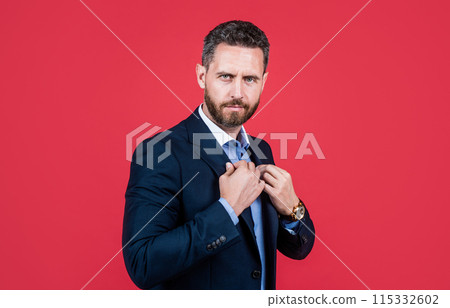 handsome confident businessman in formal suit, charisma handsome confident businessman in formal suit, charisma 115332602