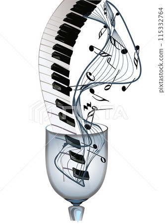 abstract music background 115332764