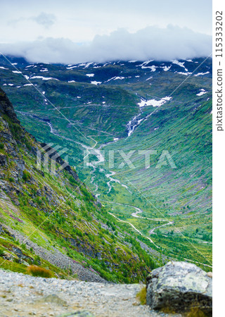 Mountains landscape. Norwegian route Sognefjellet Mountains landscape. Norwegian route Sognefjellet 115333202