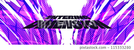 Abstract Background with Purple Gradient Brush. Grunge Sport Background for Banner or Poster Design 115333280