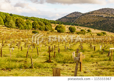 Sad Hill Cemetery in Spain. Tourist place 115333367