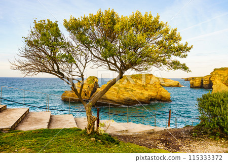 Cathedrals Beach in Galicia Spain. Cathedrals Beach in Galicia Spain. 115333372