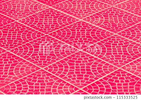Red pink paving slabs floor abstract pattern city street surface stone texture background tile mosaic pavement color 115333525
