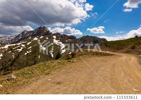 Panorama of colored mountain landscape on the border of Konya and Isparta. Turkey 115333611