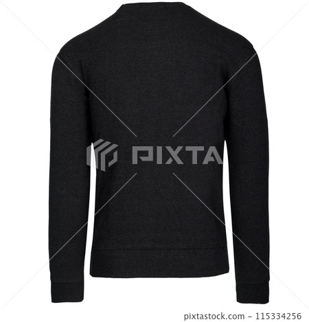 Black Sweatshirt Back View 115334256