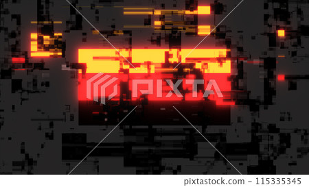 3D rendering flag Germany with screen effects of technological glitches 3D rendering flag Germany with screen effects of technological glitches 115335345